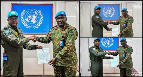 UN Honors Sri Lankan Aviators for Bravery